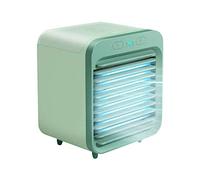 Ventilateur de Table Silencieux Rechargeable Refroidisseur d'air Bureau Personnel climatiseur portatif for Le à Domicile PR RafraîChissez-Vous Rapidement(Green)