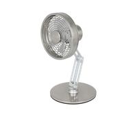 Ventilateur sans fil Unold STEEL FLEX 86705 | silencieux et sans fil – ventilateur de table en acier inoxydable, autonomie de 12 heures, USB-C, 3 vitesses, pivotant à 360° – mini ventilateur