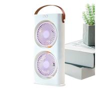 Ventilateur de Table Ventilateur Bureau Portable 3 Vitesses avec Poignée | Recharge Type-C Rafraîchisseur D'air Portable Pour Chaleur Maison École Dortoir Camping Plage