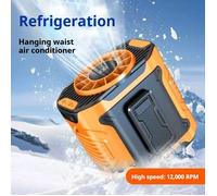 Ventilateur de taille multifonction MIJIA avec batterie externe de 50 000 mAh et lampe torche / 100 vitesses - Orange