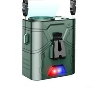 Ventilateur de taille portable rechargeable avec 20 000 mAh, 5 vitesses réglables et lumière LED, ceinture ou chemise à clipser pour le travail en plein air, le camping (b)