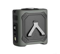 Ventilateur de taille réglable avec refroidisseur semi-conducteur intégré Batterie 4000 mAh Moniteur LED et lampe de poche multifonction (KLX07-Vert)