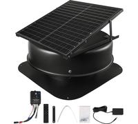 Ventilateur de toit à énergie solaire 50W - Ventilateur avec thermostat et télécommande - Technologie solaire