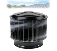 Ventilateur de toit en acier inoxydable de qualité 304, évent d'éolienne sans puissance, résistant aux intempéries for usine, entrepôt, ferme, grenier domestique et bâtiment commercial(15.7 in)