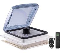 Ventilateur de toit pour camping-car 12V avec télécommande, équipé d'un capteur de pluie automatique pour une protection en cas de pluie. Ventilateur d'extraction puissant avec 10 niveaux de vitesse,