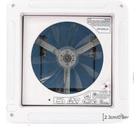 Ventilateur de toit pour camping-car, télécommande, 6 vitesses, BLANC