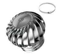 Ventilateur de toit rotatif de 10,2 cm, 20,3 cm, 25,4 cm, en acier inoxydable, hotte aspirante, rond, ventilateur de toit automatique, pour cuisine, cantine et ventilation commerciale