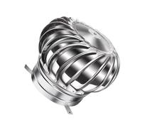 Ventilateur de toit rotatif en acier inoxydable, couvercle de cheminée, maintient la circulation de l'air intérieur, avec 4 pieds de montage pour séchoir à la maison, tuyau de conduit, abri de jardin