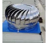 Ventilateur de toit rotatif en acier inoxydable pour maisons, usines, greniers, fermes, protection contre les oiseaux (Ø 600 mm)