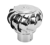 Ventilateur de Toit Sans Électricité 110 mm, Extracteur d'Air en Acier | Fonctionne sans courant, roulements étanches silencieux, lames larges pour évacuation chaleur et humidité