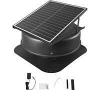 Ventilateur de toit solaire 42W - Ventilateur thermostatique avec télécommande - Ventilateur de toit solaire