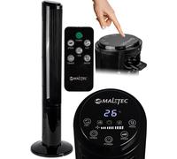 Ventilateur de tour avec télécommande MalTec Ionisateur Refroidisseur d'air Ventilateur machine à vent ionisation 45W haut 102cm noir silencieux