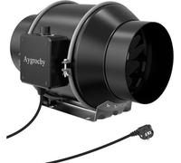 Ventilateur de tube 150 mm Ventilateur de canal avec réglage de vitesse variable pour le chauffage, le refroidissement, l'égout, les tentes de culture, l'hydroculture et la maison