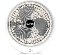 Ventilateur de type O à brise douce,ELVANZA Ventilateur,avec une buse orientable à 180°,silencieux, démontable pour un nettoyage facile,brise naturelle et douce,rechargeable,couleur argent argent