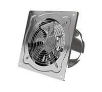 Ventilateur de Ventilation Ventilateur Mural en Acier Inoxydable avec Couvercle en Maille et clapet Anti-Retour Ventilateur d'extraction de fumées de Cuisine Ventilateur d'extraction à 7