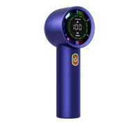 Ventilateur de vitesse portable, refroidisseur portable rechargeable, mini souffleur d'air à affichage LED, ventilateur personnel haute vitesse, pour maison, bureau, studio, voyage, soulagement de la