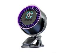 Ventilateur de voiture avec écran LED, circulation de l'air à 360° pour