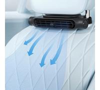Ventilateur de voiture pour le siège du conducteur et du passager, mini ventilateur de refroidissement portable USB pour l'arrière-siège, ventilateur de nuque silencieux pour enfants et bébés avec 3 v
