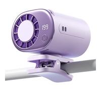 Ventilateur de voyage - Écran numérique LED rechargeable - Mini ventilateur de refroidissement de bureau, pour camping, voyage, voiture, plage, cyclisme, chantier, homme, femme, jeune adulte