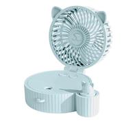 Ventilateur d'eau pliable à 3 vitesses avec batterie | Mini ventilateur brumisateur d'eau pour bureau, voyage, pêche, plein air, hommes et femmes