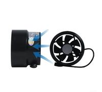 Ventilateur d'échappement 12 V 100 mm/110 mm pour ventilation intérieure et extérieure Silencieux Niveau sonore de 39 dB avec flux d'air de 110 m3/h Convient pour plusieurs espaces (entrée d'air)