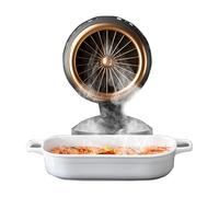 Ventilateur D'échappement De Bureau Compact - Hotte De Plage Portable Pour | La Cuisson - Hotte De Gamme Avec Double Filtre, Ventilateur D'échappement À Faible Bruit, Hauteur D'angle Réglable, Nettoyant