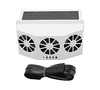 Ventilateur d'échappement de fenêtre de voiture à énergie solaire | Radiateur d'aération à énergie solaire, refroidisseur de ventilateur, grand Angle, 3 ventilateurs, ventilateur d'extraction