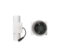 Ventilateur d'échappement silencieux 12 V 5,1 cm pour salle de bain, tente de culture, refroidissement, chauffage et circulation de l'air, moteur sans balais à faible bruit 53 dB, blanc (25 mm ID) (40