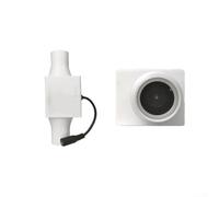 Ventilateur d'échappement silencieux 12 V de 5,1 cm pour salle de bain, tente de culture, refroidissement, chauffage et circulation de l'air, moteur sans balais à faible bruit 53 dB, blanc (25 mm ID