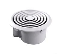 Ventilateur d'échappement silencieux pour salle de bain, 110 CFM, silencieux 28 dB, pour cuisine, camping-car, mobile home, moteur en cuivre pur, ABS, blanc, conduit de 7,6 cm (rond)