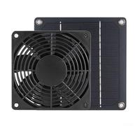 Ventilateur d'échappement solaire 10 W 12 V Ventilateur de ventilation monocristallin silencieux pour serre, poulet, camping, abri de jardin, niche pour chien, maison et bureau