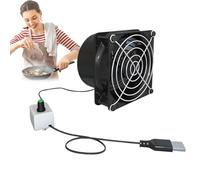Ventilateur d'exhaust de salle de bain - Ventilateur d'exhaust de canalisation de tuyau de soudure à vitesse réglable USB | Mini extracteur Booster Absorber USB Air Ventilation Souffleur pour fenêtre