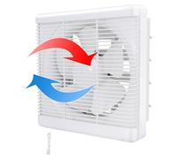 Ventilateur d'extraction 500 m³/h Ø 200 mm 2 voies réversibles flux d'air puissant - Ventilateur mural pour cuisine, salle de bain, grenier et cave.