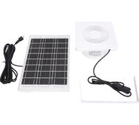 Ventilateur d'extraction à énergie solaire 6W Panneau solaire et ventilateur de 4 pouces pour serre, poulailler, abri pour animaux de compagnie