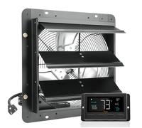 Ventilateur d'extraction à Volets-VEVOR-35,6 cm-Contrôleur de Température et d'humidité-Vitesse Variable-1700 m³/h-Serre-Garage