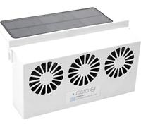 Ventilateur d'extraction auto à énergie solaire USB Gills Cooler Auto Ventilation White