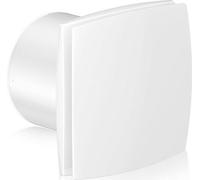 Ventilateur d'extraction avec clapet anti-retour pour salle de bain-chambre à coucher 201m3/h (A-150mm) - montage mural ou au plafond