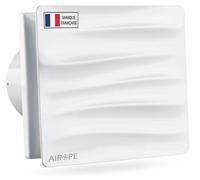 Ventilateur d'extraction de 100 mm, avec valve anti-retour, silencieux