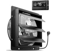 Ventilateur d'extraction de 300 mm avec régulateur de température et d'humidité. Ventilateur mural industriel intelligent, débit de 1650 m³/h. Ventilateur mural à moteur EC, idéal pour les caves, les