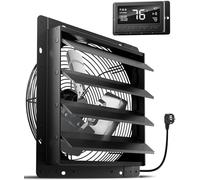 Ventilateur d'extraction de 350 mm avec régulateur de température et d'humidité. Ventilateur mural industriel intelligent, débit de 2200 m³/h. Ventilateur mural avec moteur EC, idéal pour les caves, l