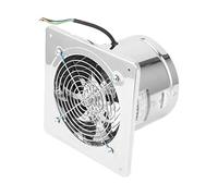 Ventilateur d'extraction de 7,5 Pouces, 7 pales, Ventilation à Faible Bruit pour Salle de Bain, Ventilateur en Acier Inoxydable avec Filet de Protection et clapet Anti-Retour, 2800 TR/Min, 40 W