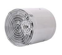 Ventilateur d'extraction de fumée puissant, très silencieux, ventilation bidirectionnelle, absorbe rapidement les fumées d'huile, 6/10 pouces avec adaptateur ,Ultra silencieux(White 10 inches)