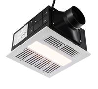 Ventilateur d'extraction de salle de bains, Ventilation efficace 80/110CFM, 1,5 sones, fonctionnement à faible bruit, plafond à économie d'énergie(110CFM TypeA)