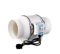 Ventilateur d'extraction Extracteur D'air 3/4/5/6 Pouces, Ventilateur De Conduit Cuisine, Ventilation Salle Bain, Nettoyage Des Murs Toilettes, Fenêtre, Industriel, Flow Master pour bouche(5inch)