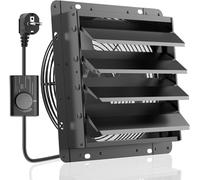 Ventilateur d'extraction HG Power avec variateur de vitesse, ventilateur mural industriel, 1500 m³/heure, réglable, avec filtre en maille, fenêtre de ventilation en aluminium avec moteur électrique