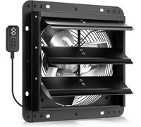 Ventilateur d'extraction industriel de 250 mm, ventilateur mural avec moteur EC. Ventilateur mural à débit réglable en 10 étapes, idéal pour les serres, les caves, les garages, les lofts et les cuisin