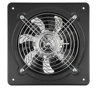 Ventilateur d'extraction mural - FD-150, ventilateur pour salle de bain ou cuisine - Tuyau d'air de 15 cm - 40W, AC 220V - 2600 tr/min, 220 m³/h - Silencieux - Noir