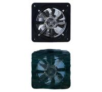 Ventilateur d'extraction, puissance 80 W, vitesse 2800 tr/min, débit d'air 850 m³/h, tension 220 V/50 Hz, niveau sonore 60 dB