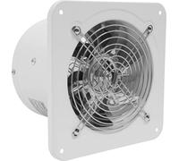 Ventilateur d'extraction salle de bain - Montage mural 15 cm - Salle de bain/cuisine - Clapet anti-retour - Alimentation secteur 220V 50Hz 40W - Vitesse 2600 tr/min - Silencieux - Blanc