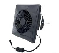 Ventilateur d'extraction solaire 12 V CC 20 W alimenté par extracteur de ventilation pour maison d'animaux domestiques, serre, poulet, atelier industriel en extérieur (A)